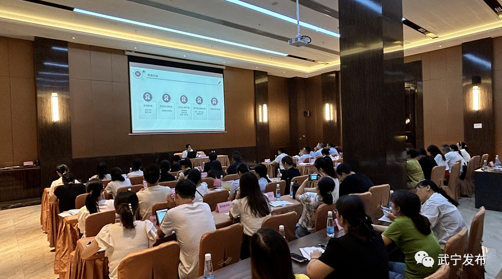 The city's foreign trade policy tour propaganda activities into the Wuning county industrial park